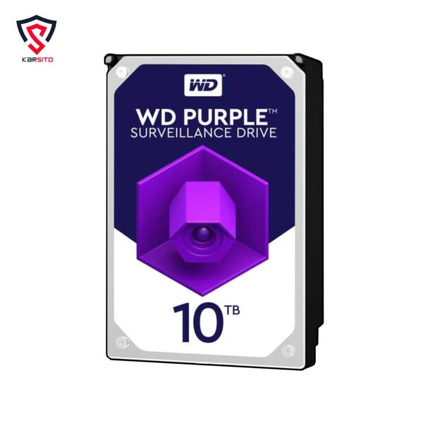 هارد دیسک اینترنال وسترن دیجیتال سری بنفش مدل Purple ظرفیت 10 ترابایت