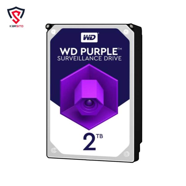 هارد دیسک اینترنال وسترن دیجیتال سری بنفش مدل Purple ظرفیت 2 ترابایت