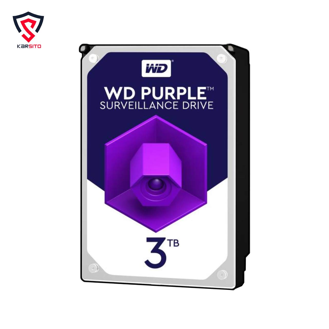 هارد دیسک اینترنال وسترن دیجیتال سری بنفش مدل Purple ظرفیت 3 ترابایت گارانتی 28 ماهه یونیک