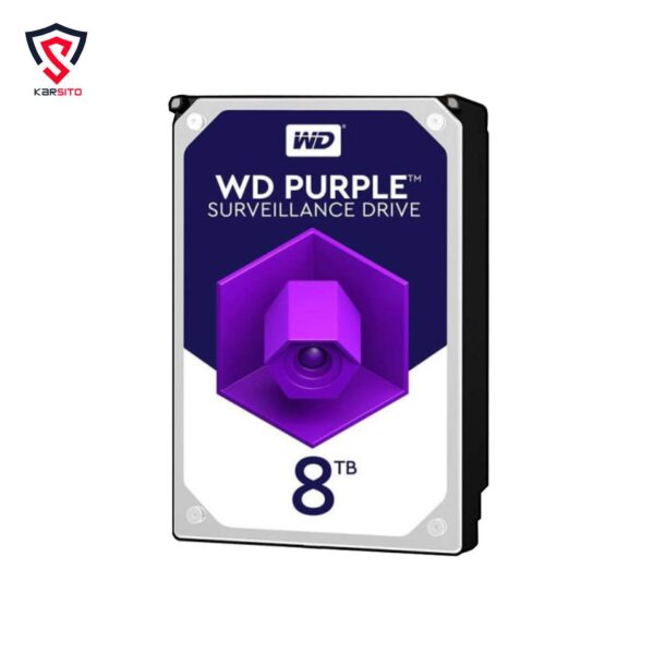 هارد دیسک اینترنال وسترن دیجیتال سری بنفش مدل Purple ظرفیت 8 ترابایت