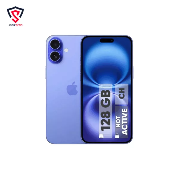 گوشی موبایل اپل مدل iPhone 16 CH دو سیم کارت ظرفیت 128 گیگابایت و رم 8 گیگابایت، نات اکتیو، پارت نامبر CH بدون ریجستری