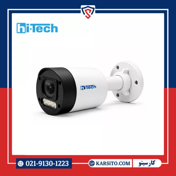دوربین مداربسته تحت شبکه دارای قابلیت تشخیص چهره برند هایتک 5 مگاپیکسل دوال لایت مدل HIB-5963-DAT-A-6 میکروفون دار