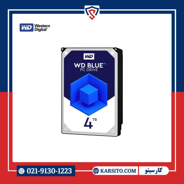 هارد اینترنال وسترن دیجیتال WD BLUE آبی چهار ترابایت استوک