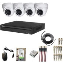 سیستم امنیتی HDCVI 1MP داهوا اس اسمارت کاربری فروشگاهی 4 دوربین