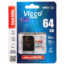 کارت حافظه ویکومن کلاس 10 استاندارد سرعت 90MBs ظرفیت 64 گیگابایت